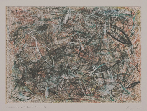 Composition with Leaves and Cobwebs